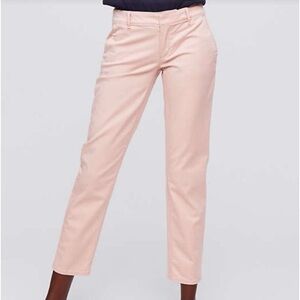 LOFT Marisa Fit Girlfriend Chinos in Vintage Blush